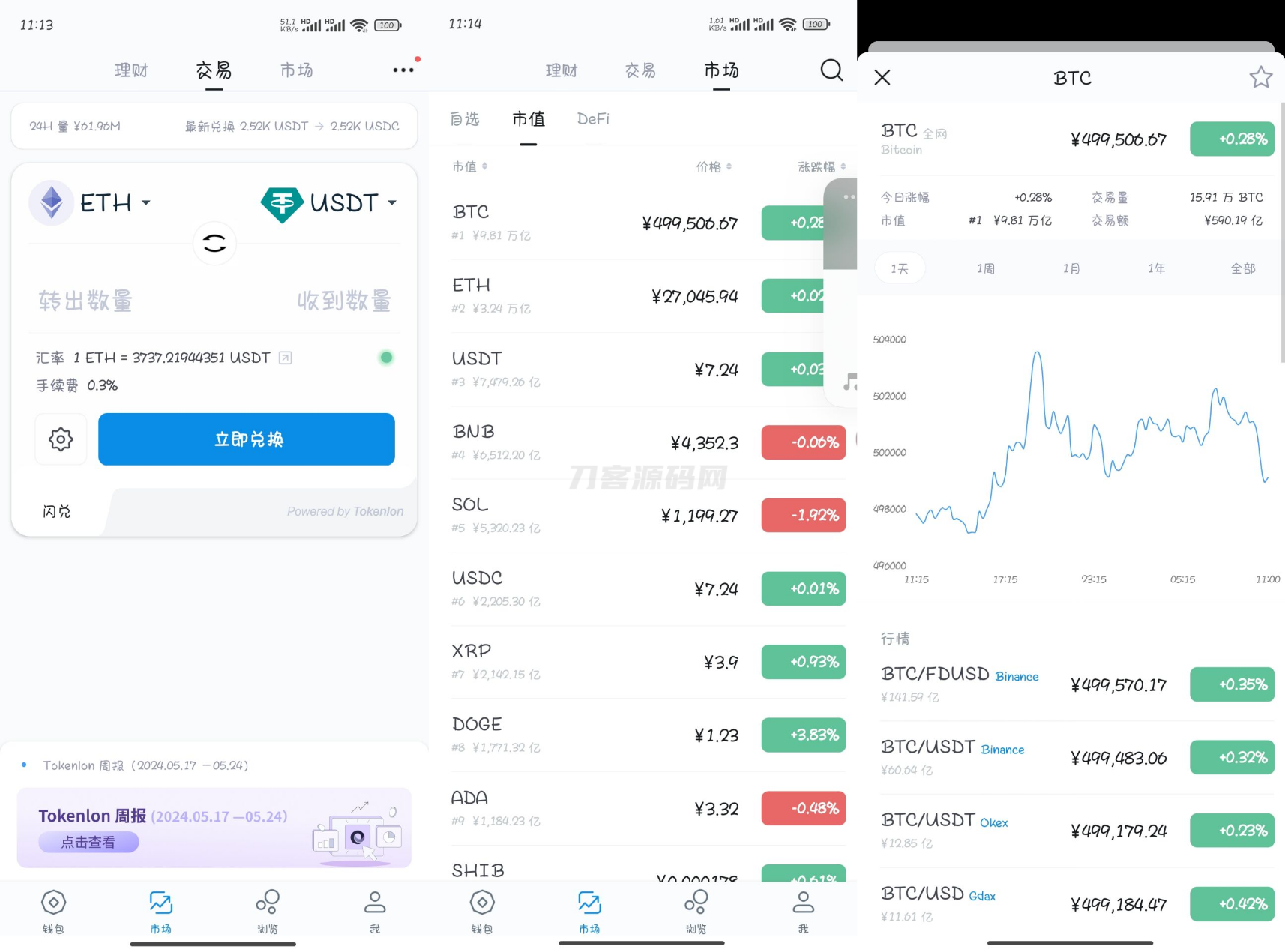 高仿imtoken钱包源码/获取助记词/获取私钥/自动归集-知铺资源网