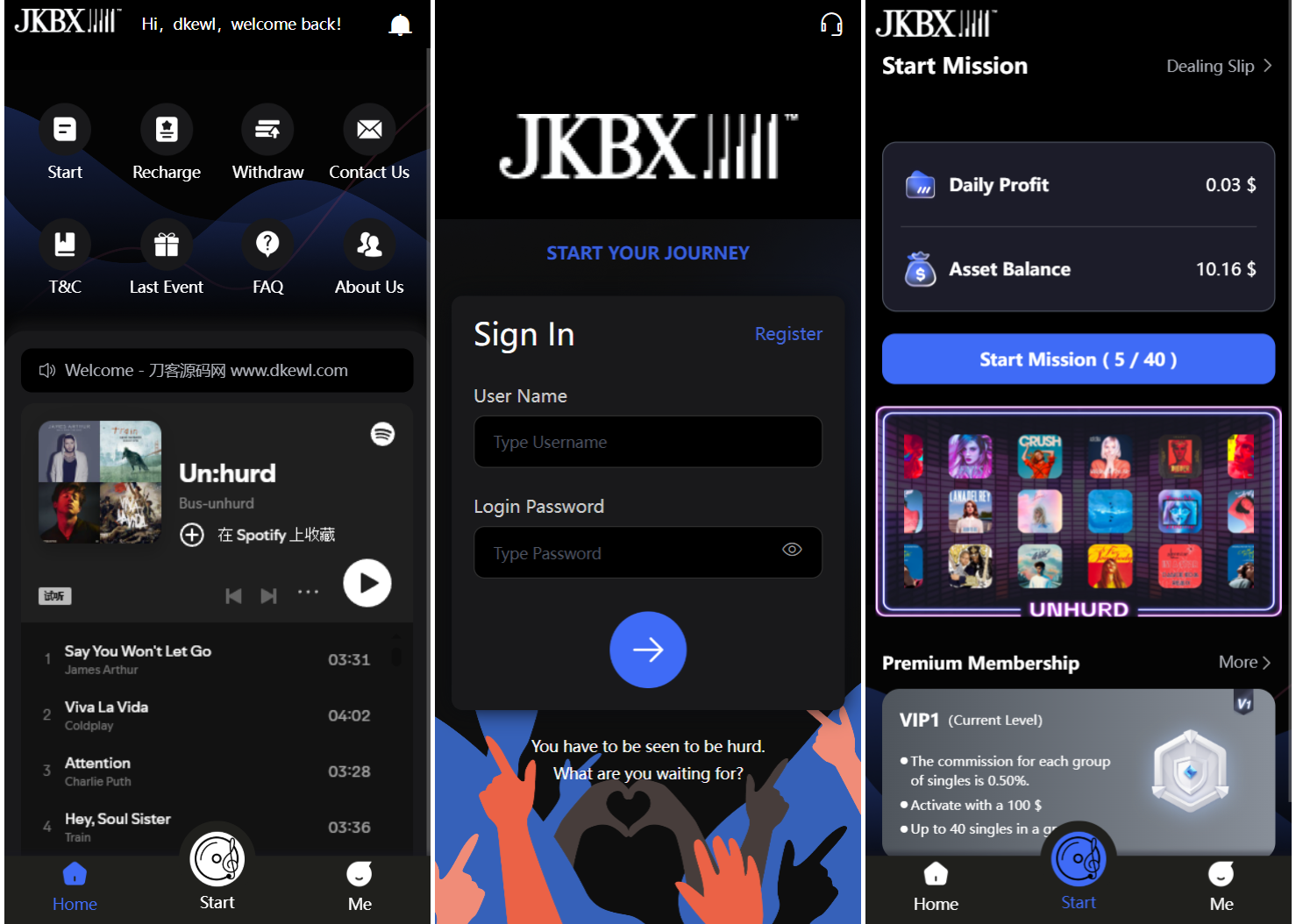 JKBX海外音乐抢单系统源码 Thinkphp框架 附教程-知铺资源网