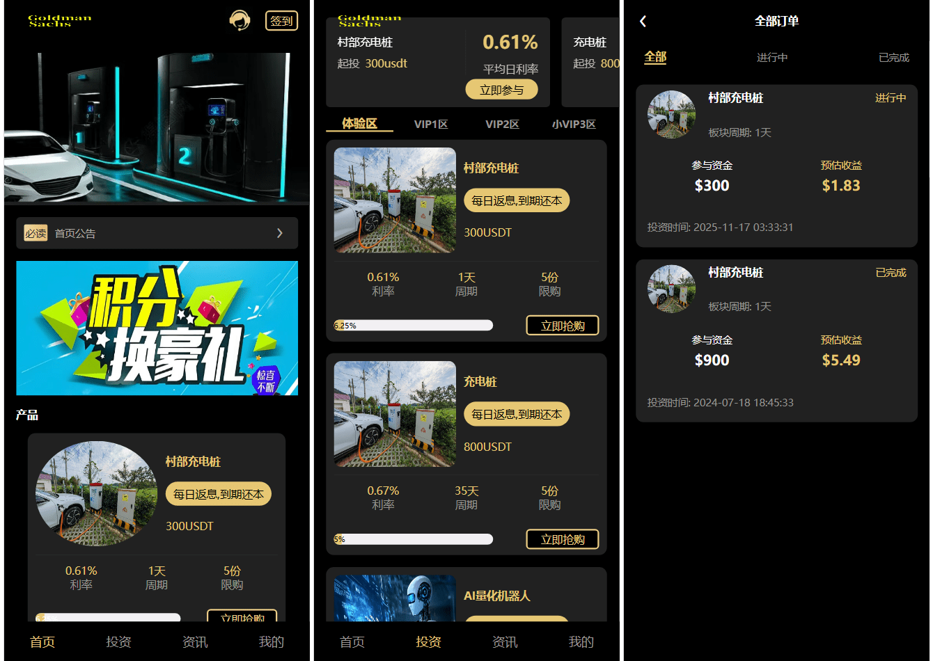 免费源码-Fidelity充电桩投资理财系统源码-前端uniapp纯源码+后端PHP-知铺资源网