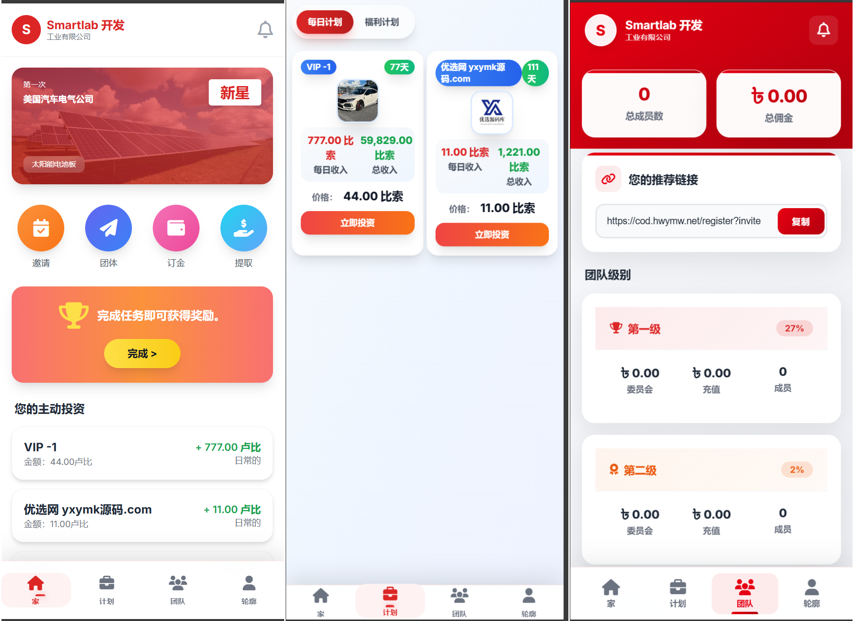 免费源码-海外汽车电气投资理财源码/三级分销/可自定义产品-知铺资源网
