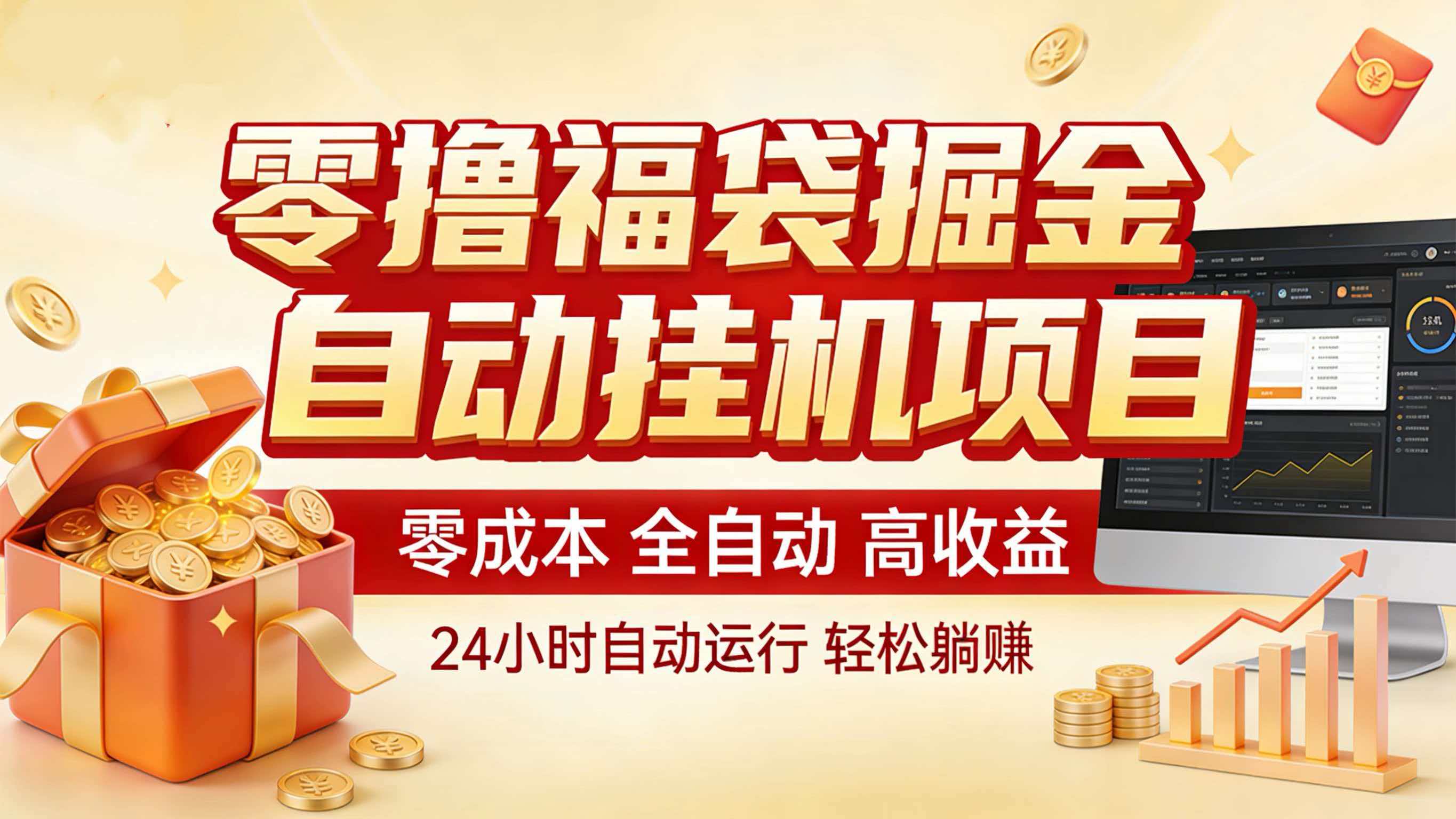免费教程-零撸福袋掘金!全自动挂机躺赚,新手也能上手-知铺资源网