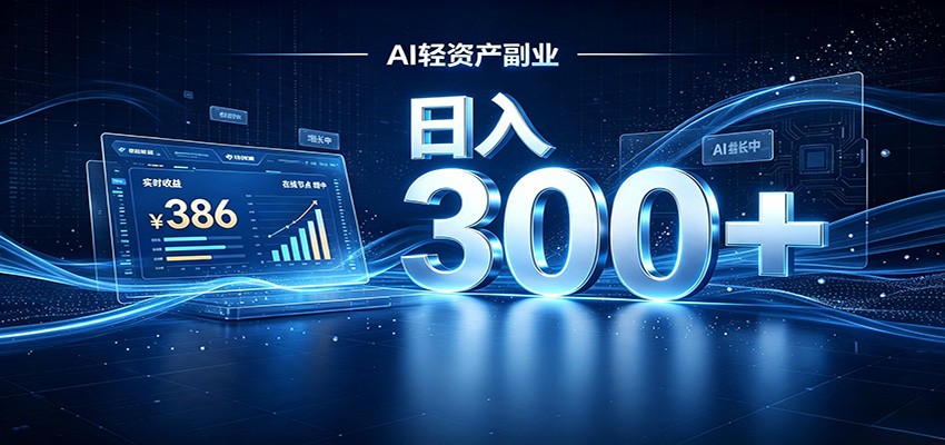 免费资源-2026 AI轻资产风口,Token中转站小白可入局,日入300+-知铺资源网