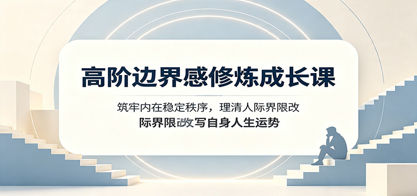 免费资源-高阶边界感修炼成长课:筑牢内在稳定秩序,理清人际界限改写自身人生运势-知铺资源网