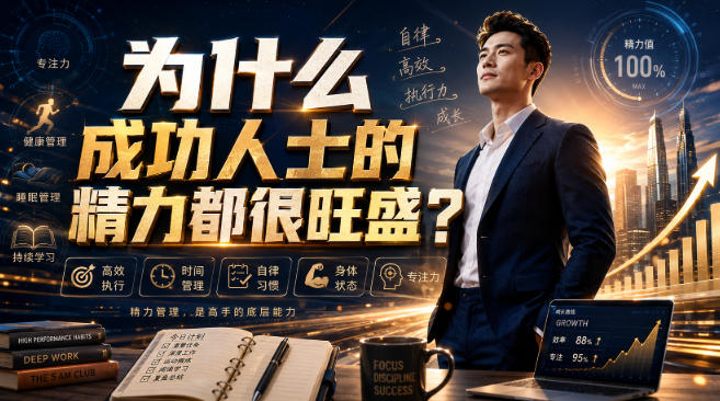 免费资源-付费文章：为什么成功人士的精力都很旺盛？-知铺资源网