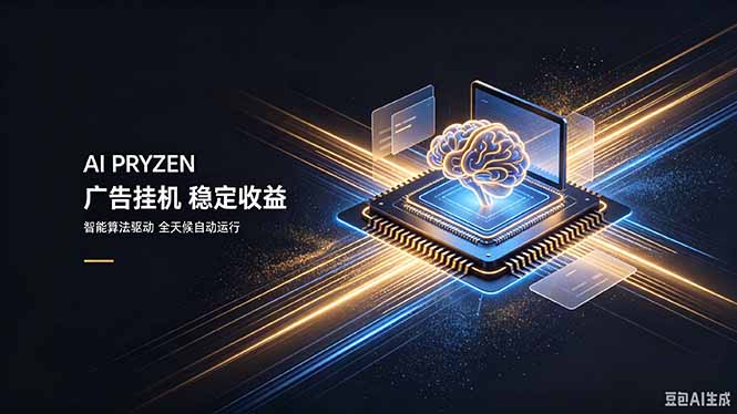 免费资源-AI Pryzen 广告挂机｜24小时自动跑，日入300-500，新手零门槛-知铺资源网