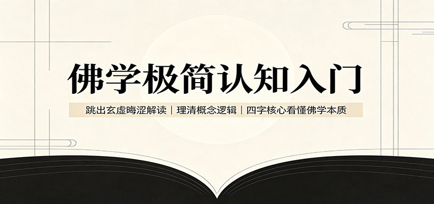 免费资源-佛学极简认知入门：跳出玄虚晦涩解读，理清概念逻辑，四字核心看懂佛学本质-知铺资源网