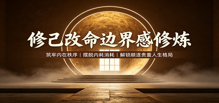 免费资源-修己改命边界感修炼:筑牢内在秩序,摆脱内耗消耗,解锁顺遂贵重人生格局-知铺资源网