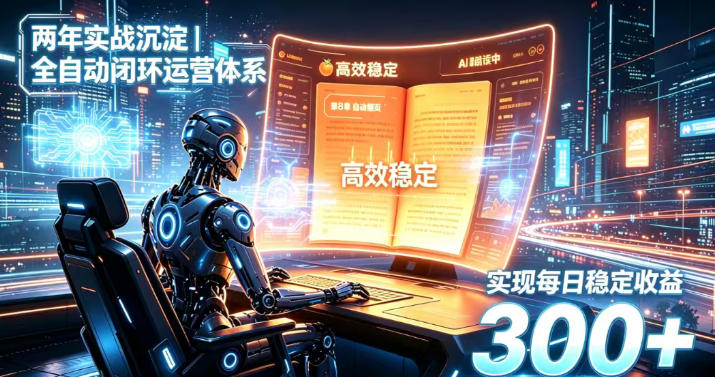 免费资源-两年实战沉淀|全自动闭环运营体系,实现每日稳定收益300+【揭秘】-知铺资源网