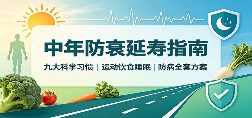 免费资源-中年防衰延寿指南:九大科学习惯,运动饮食睡眠防病全套方案-知铺资源网