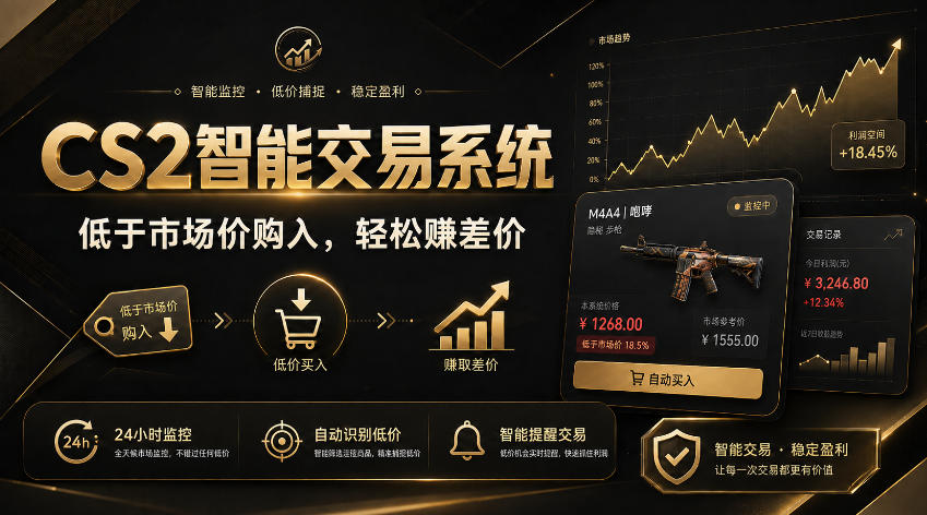 免费资源-CS2智能交易系统,轻松賺差价|自动运行,无需自己挂G|数据支持任何形式验证【揭秘】-知铺资源网