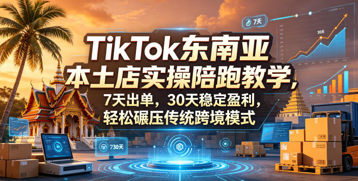 免费资源-TikTok东南亚本土店实操陪跑教学,7天出单,30天稳定盈利,轻松碾压传统跨境模式(更新0819)-知铺资源网