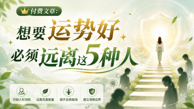 免费资源-付费文章：想要运势好，必须远离这5种人-知铺资源网