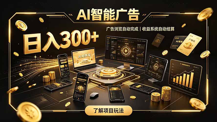 免费资源-自研 AI 系统｜轻资产起步｜长期稳定收益｜宝妈 上班族轻轻松松日入300+-知铺资源网