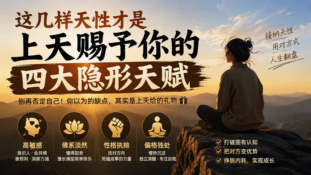 免费资源-付费文章:这几样天性才是上天赐予你的四大隐形天赋-知铺资源网