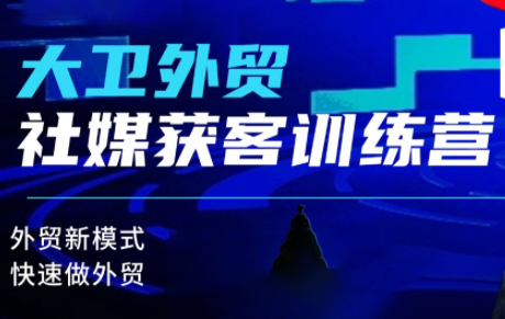 免费资源-大卫老师·外贸社媒获客独家训练营(更新8月)-知铺资源网