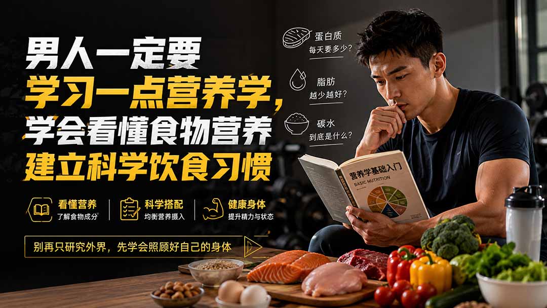 免费资源-付费文章:男人一定要学习一点营养学,学会看懂食物营养建立科学饮食习惯-知铺资源网