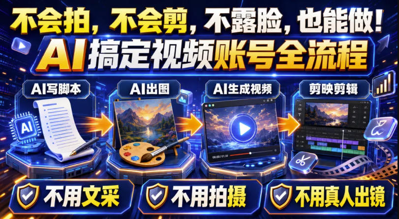 免费资源-AI短视频起号实战项目,用AI做视频起号,45天涨粉12W,一条广告8.5k,广告接到手软,引流、变现两不误!-知铺资源网