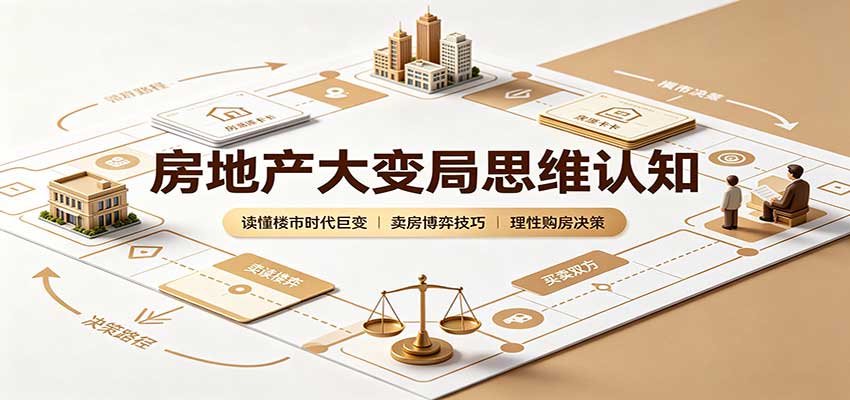 免费资源-房地产大变局思维认知：读懂楼市时代巨变，卖房博弈技巧，理性购房决策-知铺资源网